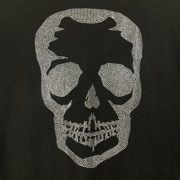 Zadig & Voltire Miss M Merino Wool Skull Sweater Black Large Crewneck Grunge Emo - Picture 8 of 13